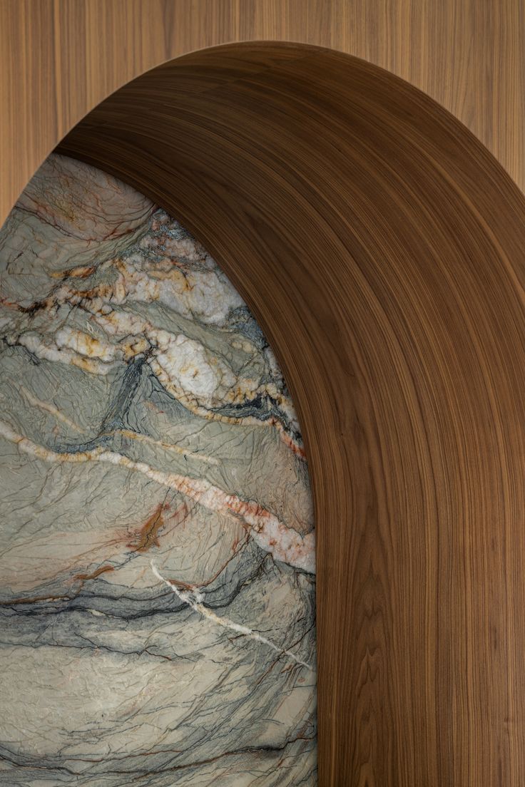 Stacked stone slabs in the Ronak International warehouse